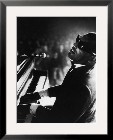 Ray Charles Playing Piano In Concert by Bill Ray Pricing Limited Edition Print image