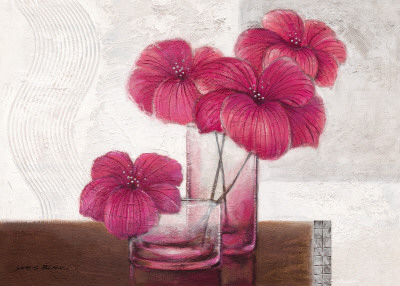 Four Hibiscus For You by Yves Blanc Pricing Limited Edition Print image