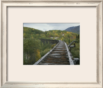 Ruins Of The Gilahina Trestle Bridge On The Copper River Railway by George Herben Pricing Limited Edition Print image