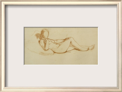 Study For The Olympia: A Woman Lying, Face Not Drawn by Edouard Manet Pricing Limited Edition Print image