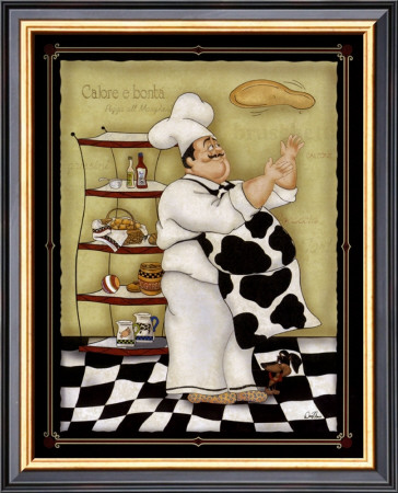 Tossing Chef by Dena Marie Pricing Limited Edition Print image