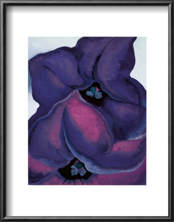 Purple Petunias, 1925 by Georgia O'keeffe Pricing Limited Edition Print image