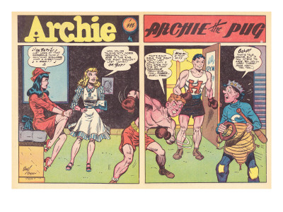 Archie Comics Retro: Archie Comic Spread Archie The Pug (Aged) by Harry Sahle Pricing Limited Edition Print image