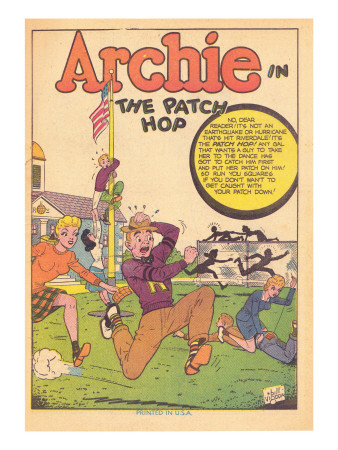 Archie Comics Retro: Archie Comic Panel The Patch Hop (Aged) by Bill Vigoda Pricing Limited Edition Print image