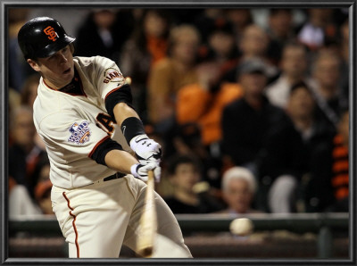 Texas Rangers V San Francisco Giants, Game 2: Buster Posey by Justin Sullivan Pricing Limited Edition Print image