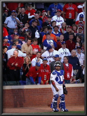 San Francisco Giants V Texas Rangers, Game 3: Bengie Molina by Christian Petersen Pricing Limited Edition Print image