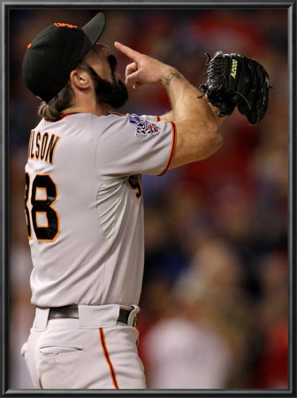 Texas Rangers V. San Francisco Giants, Game 5:  Brian Wilson by Ronald Martinez Pricing Limited Edition Print image