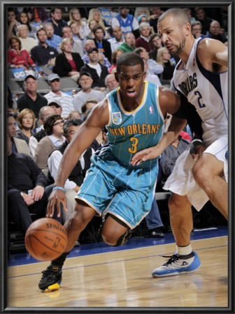 New Orleans Hornets V Dallas Mavericks: Chris Paul And Jason Kidd by Glenn James Pricing Limited Edition Print image