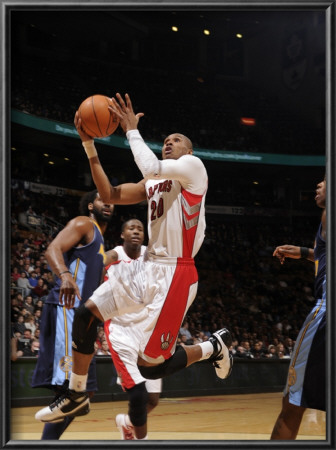 Denver Nuggets V Toronto Raptors: Leandro Barbosa And Al Harrington by Ron Turenne Pricing Limited Edition Print image