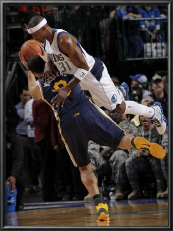 Utah Jazz V Dallas Mavericks: Deron Williams And Jason Terry by Glenn James Pricing Limited Edition Print image