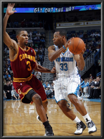 Cleveland Cavaliers  V New Orleans Hornets: Willie Green And Ramon Sessions by Layne Murdoch Pricing Limited Edition Print image