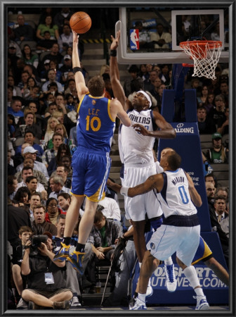 Golden State Warriors V Dallas Mavericks: David Lee And Brendan Haywood by Danny Bollinger Pricing Limited Edition Print image