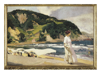 Zarautz Beach by Joaquin Sorolla Y Bastida Pricing Limited Edition Print image