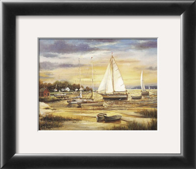 Sailboats At The Shore by T. C. Chiu Pricing Limited Edition Print image