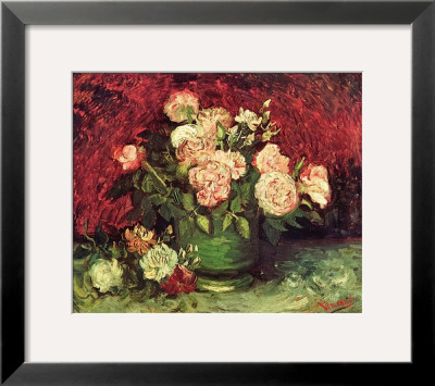 Roses And Peonies, C.1886 by Vincent Van Gogh Pricing Limited Edition Print image