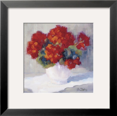 Red Geraniums by B. Oliver Pricing Limited Edition Print image