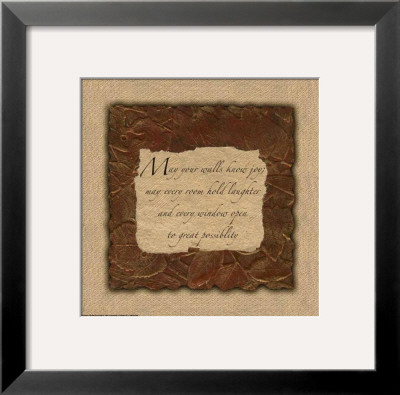 Words To Live By: May Your Walls Know by Smith-Haynes Pricing Limited Edition Print image