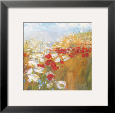 Poppies And Larkspur Ii by Carol Rowan Pricing Limited Edition Print image