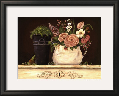 Floral With Black Bucket by Jo Moulton Pricing Limited Edition Print image