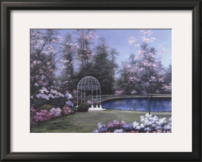 Lakeside Gazebo by Diane Romanello Pricing Limited Edition Print image