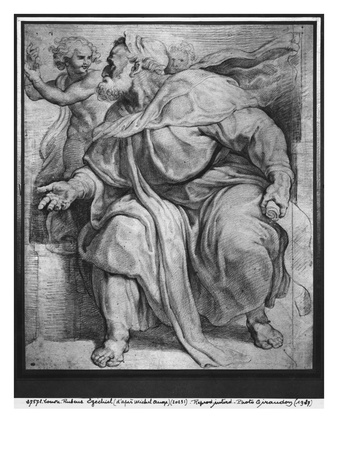The Prophet Ezekiel, After Michangelo Buonarroti by Rubens Pricing Limited Edition Print image
