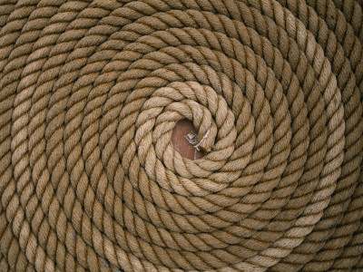 Coiled Deck Ropes On Board M/S Hiorten From 1692 Sweden by Staffan Widstrand Pricing Limited Edition Print image