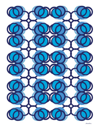 Blue Design, No. 100 by Avalisa Pricing Limited Edition Print image