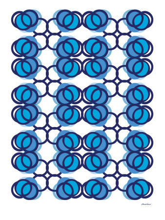 Blue Design, No. 100 by Avalisa Pricing Limited Edition Print image