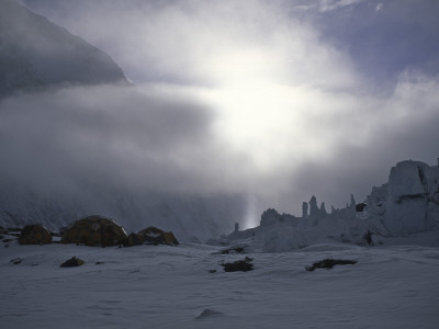 Advanced Base Camp On The Southside Of Everest, Nepal by Michael Brown Pricing Limited Edition Print image