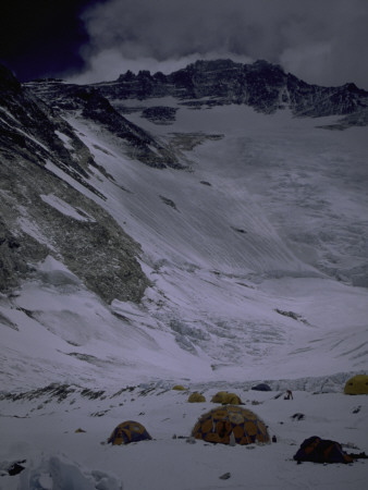 Advanced Base Camp On Southside Of Everest, Nepal by Michael Brown Pricing Limited Edition Print image