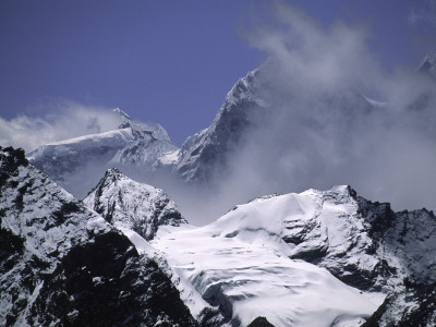 Cloudy Kang Taiga, Nepal by Michael Brown Pricing Limited Edition Print image