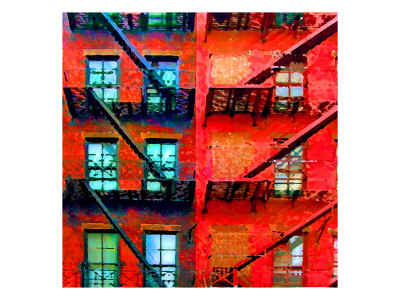 Soho Fire Escapes, New York by Tosh Pricing Limited Edition Print image
