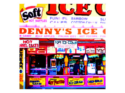 Coney Island Ice Cream, New York by Tosh Pricing Limited Edition Print image