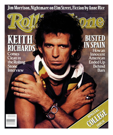 Keith Richards, Rolling Stone No. 536, October 1988 by Albert Watson Pricing Limited Edition Print image