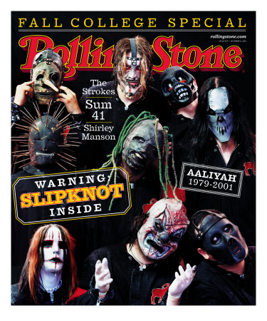 Slipknot, Rolling Stone No. 879, October 2001 by Martin Schoeller Pricing Limited Edition Print image