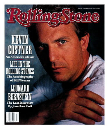 Kevin Costner, Rolling Stone No. 592, November 1990 by Gwendolen Cates Pricing Limited Edition Print image