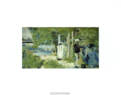 Man Painting A Boat by Georges Seurat Pricing Limited Edition Print image