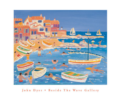 White Washed Buildings On The Beach, Calella by John Dyer Pricing Limited Edition Print image