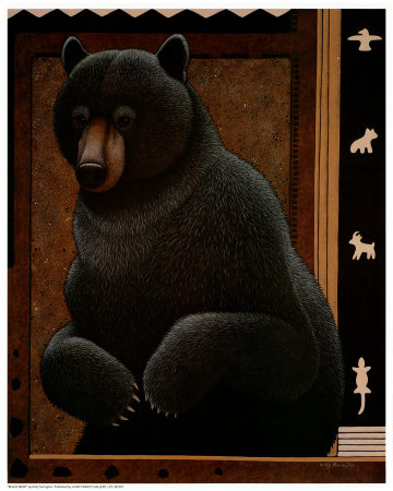 Black Bear by Kitty Farrington Pricing Limited Edition Print image