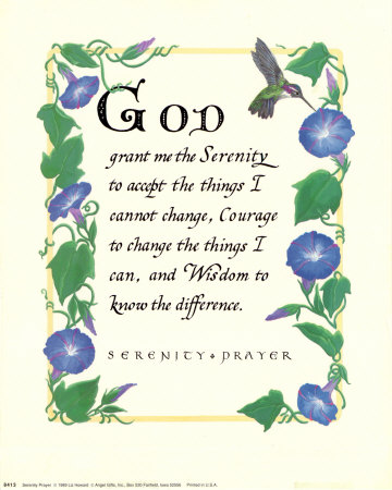 Serenity Prayer And Flowers by Liz Howard Pricing Limited Edition Print image