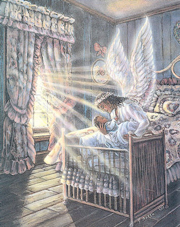 Angel And Crib by Jonnie Chardonn Pricing Limited Edition Print image