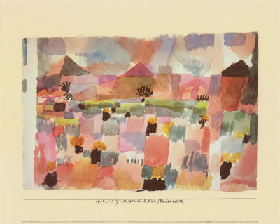 St. Germain, View From The Beach by Paul Klee Pricing Limited Edition Print image