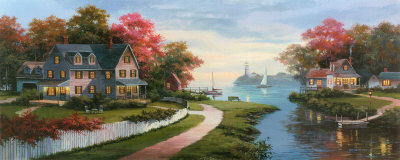 House On The Harbor by T. C. Chiu Pricing Limited Edition Print image
