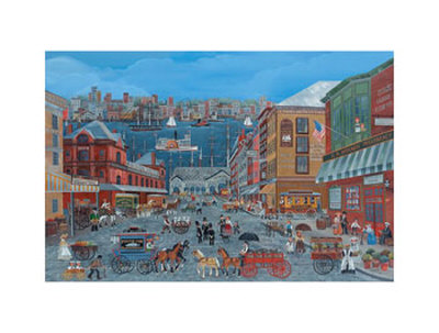 Marketdays On Fulton Street by Carol Dyer Pricing Limited Edition Print image