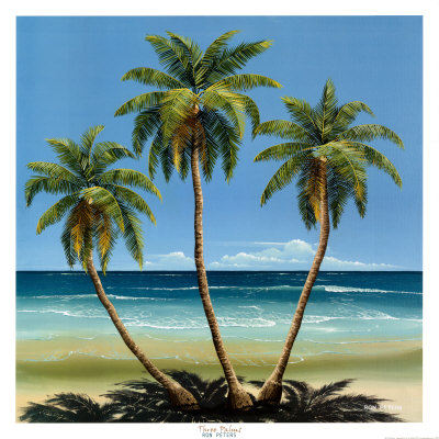 Three Palms by Ron Peters Pricing Limited Edition Print image