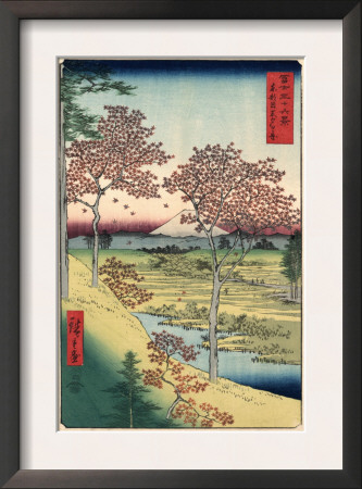 View Of The Sunset At Meguro, Edo by Ando Hiroshige Pricing Limited Edition Print image
