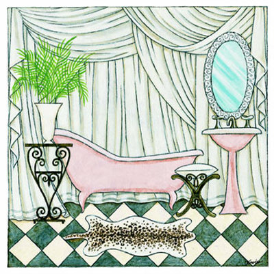 Pink Leopard Rug by Xavier Pricing Limited Edition Print image