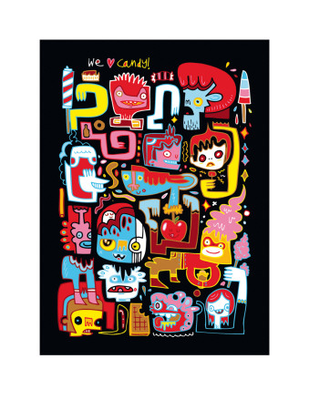We Love Candy by Jon Buergerman Pricing Limited Edition Print image