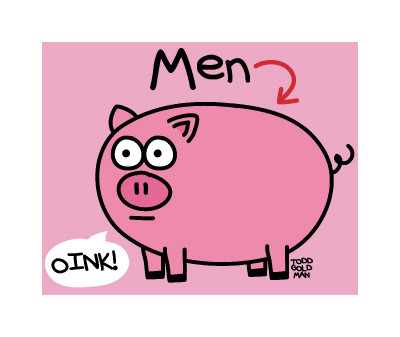 Men Are Pigs by Todd Goldman Pricing Limited Edition Print image