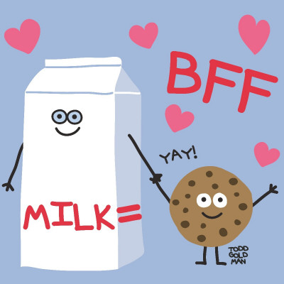 Bff Milk And Cookie by Todd Goldman Pricing Limited Edition Print image
